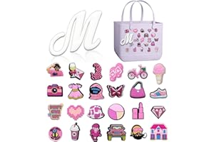 OVOEAGLET Bogg Bag Letter Charms，Alphabet Lettering Accessories Bogg Charms Compatible with Bogg Bag, Insert Decorative Letter Bag Charms for Bogg Bag