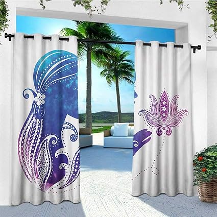 Amazon Com Leinuoyi Teen Girls Outdoor Curtain Extra Long