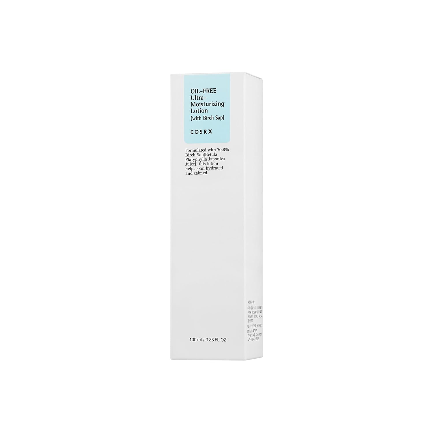 COSRX Oil-Free Ultra-Moisturizing Lotion with Birch Sap, 3.38 fl.oz / 100ml | Daily Moisturizer | Korean Skin Care, Vegan, Cruelty Free, Paraben Free: Beauty