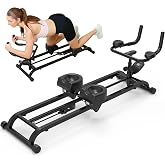 Leikefitness Waist Crawling Exercise Machine, Low Impact &amp; Full-Body Cardio | Fitness Machine with Adjustable Handles, Digital Display, Knee Supports for Lumbar &amp; Core Strengtheni