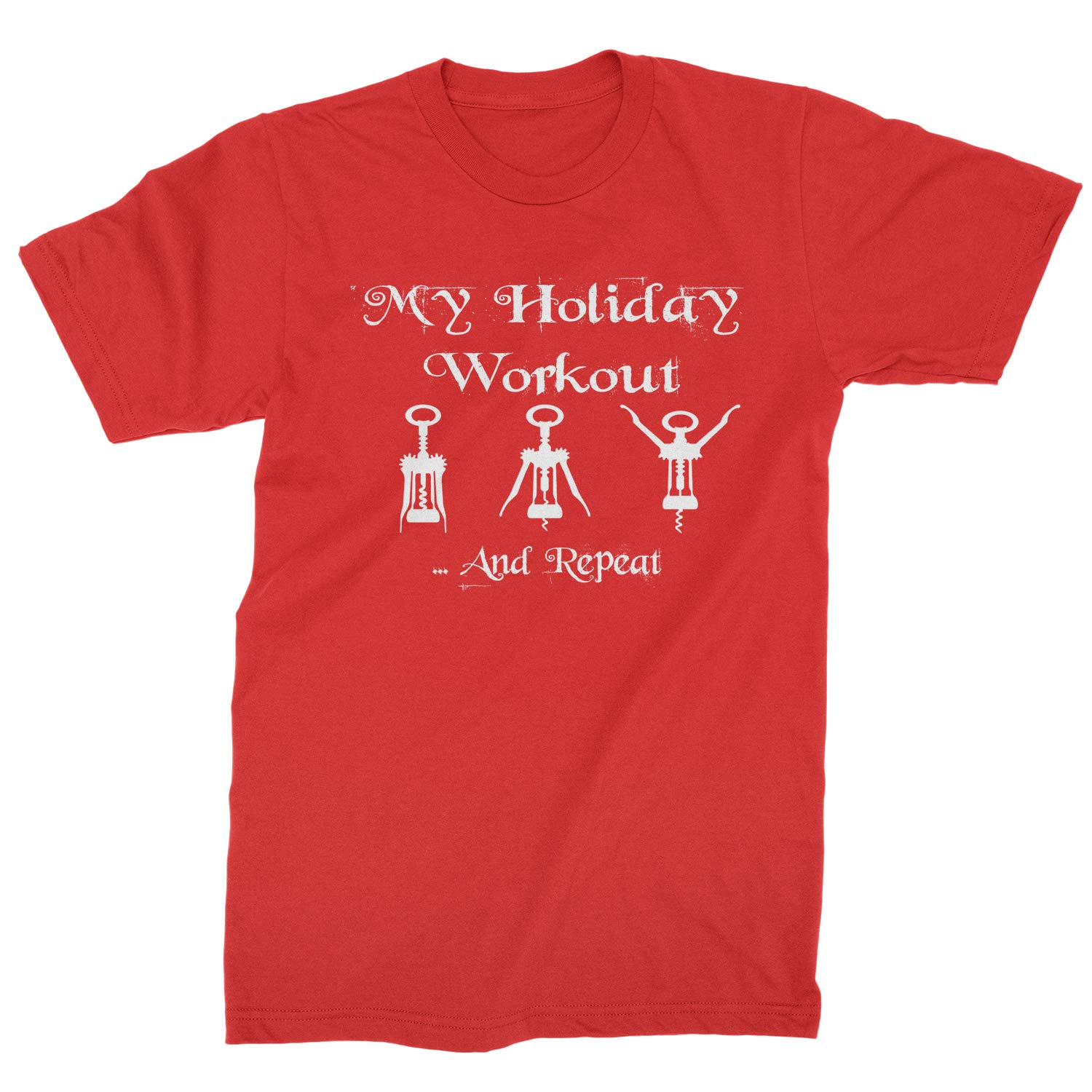 Motivated Culture My Holiday Workout Wine Bottle Corkscrew S Tshirt