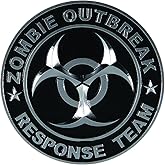 Pilot Automotive Pilot IP-3143 Zombie Response Team Emblem - Chrome/Black, 1 Pack