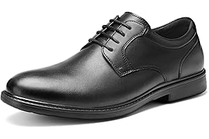 HEEZ Mens Dress Shoes Oxford Shoes for Men Split Leather Comfortable Nonslip Formal Business Shoes