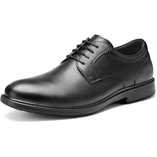 Amazon.com | HEEZ Men's Dress Shoes Black Lace Up Oxford