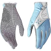 PGM Women's Golf Glove One Pair, Improved Grip System, Cool and Comfortable