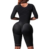 Snatched Body Fajas Colombianas | Faja Shapewear for Women with Sleeves | Stage 1 Faja Post Surgery BBL & Lipo 360