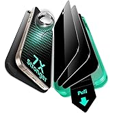 ESR 3 Pack 9H+ Glass for iPhone 16 Pro Max Privacy Screen Protector, [Military Grade Shatterproof & Longest Durable] Armorite Anti-spy Tempered Glass with UltraFit Tray