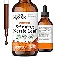 Wild & Organic Stinging Nettle Leaf Tincture - Urinary Tract Support - Stinging Nettle Extract Liquid Drops - Urtica Dioica Supplement - 5-Month Supply - Vegan, Sugar & Alcohol-Free - 4 fl oz