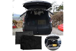 PSLER Windshield Sunshade Screen, Car Tailgate Mosquito Net Rear Magnetic Mount Car Sunshade Anti-Flying Net Cargo Nets Trunk