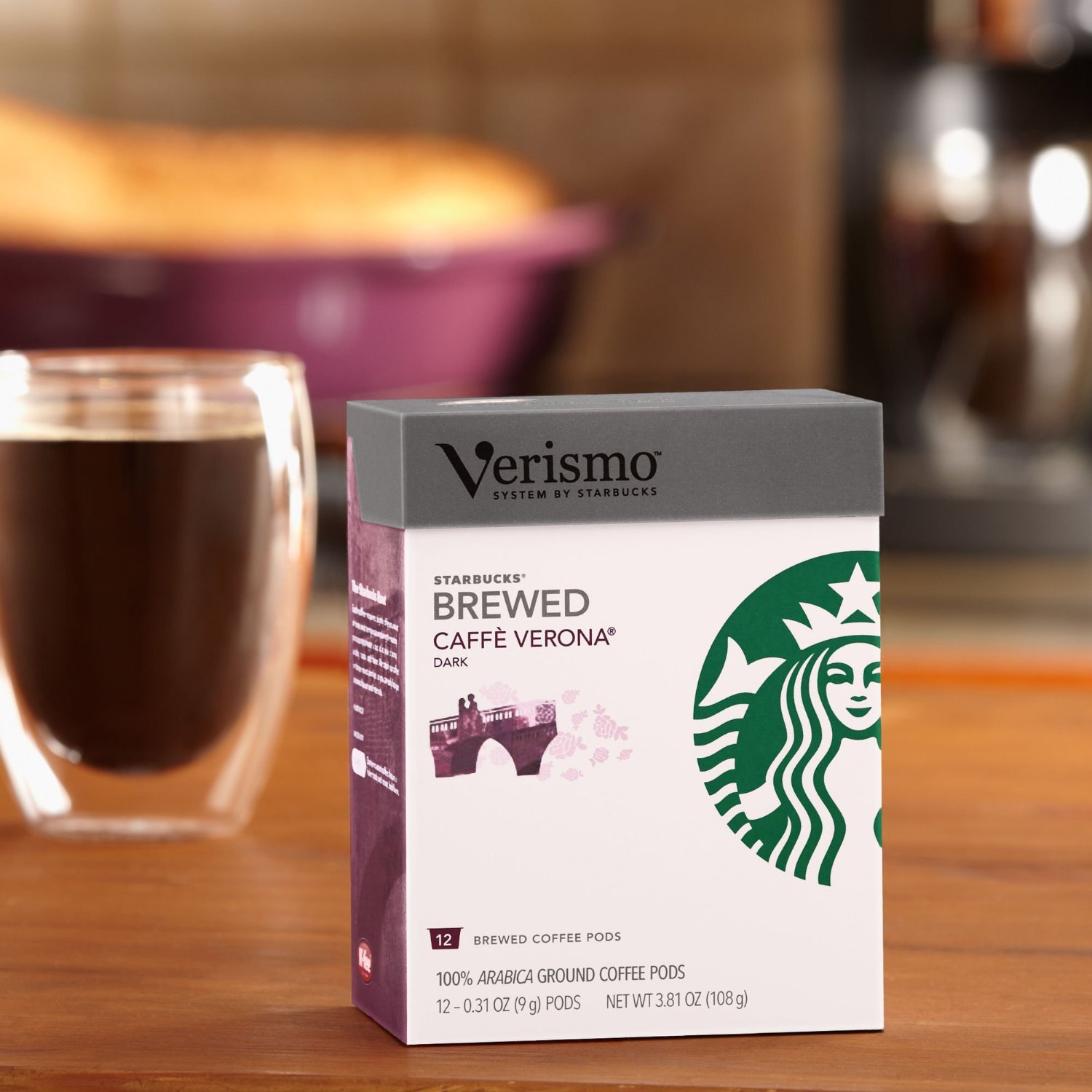 Starbucks Verismo Caffe Verona Coffee Pods 12ct (Pack of 3) Amazon