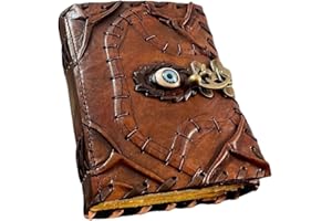 CRAFTMISTY Hocus Pocus Book Of Spells, Grimoire Spell Books With Real Spells, Prop Halloween Decorations Decor, Book Of Shadows Spell Book, Witchy Gifts For Women Spellbook Leather Bound Journal,Hocus Pocus Decor Decorations