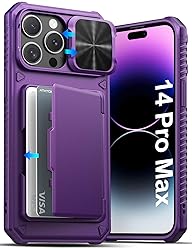 ATATOO for iPhone 14 Pro Max Case, Built-in Card