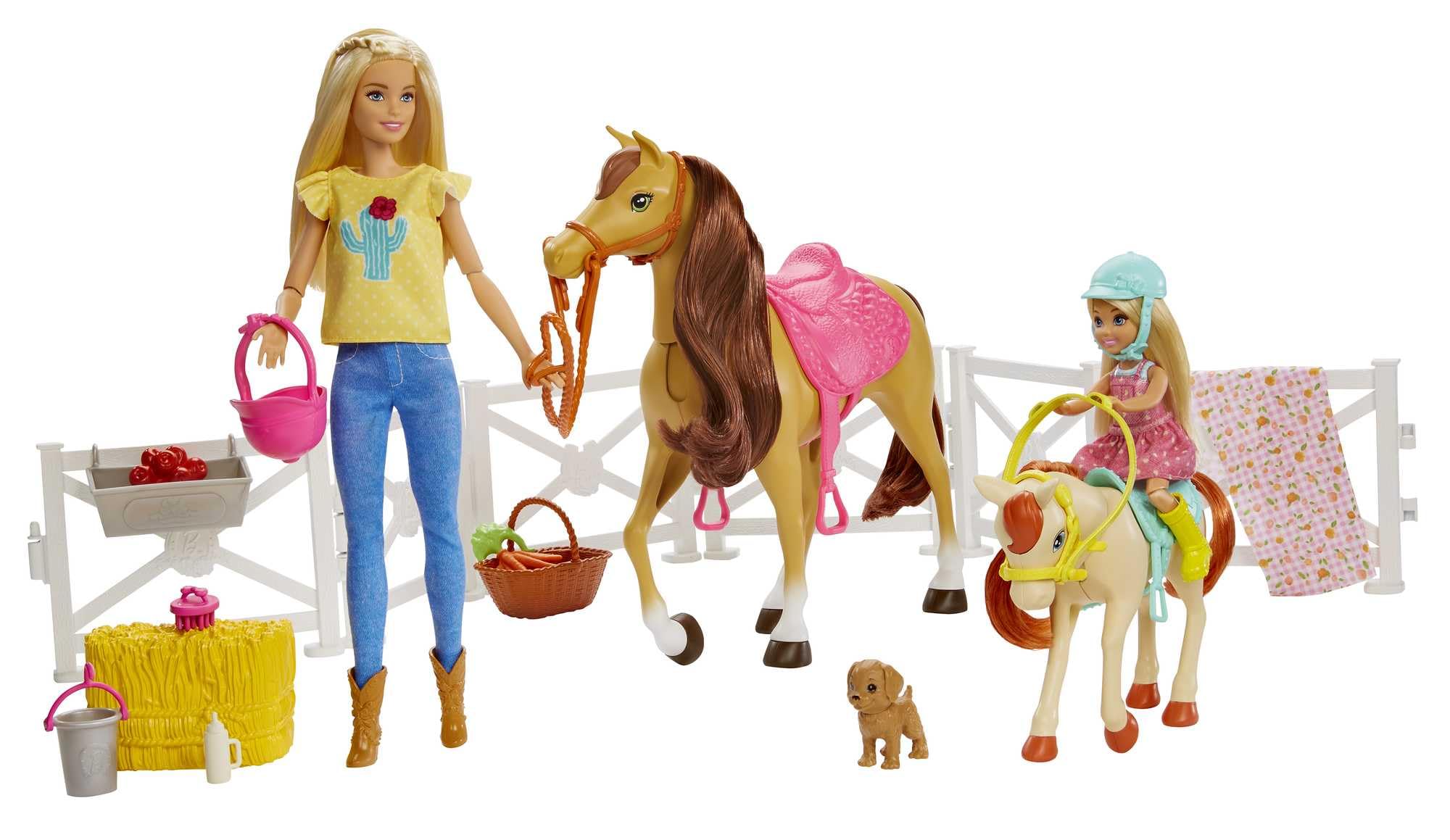Barbie Hugs n Horses Dolls, Horses and Accessories ,GLL70