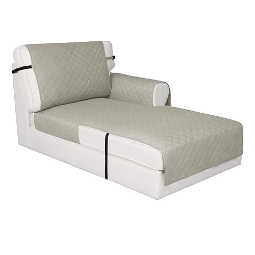 Easy-Going Reversible Chaise Lounge Couch Cover Water Resistant