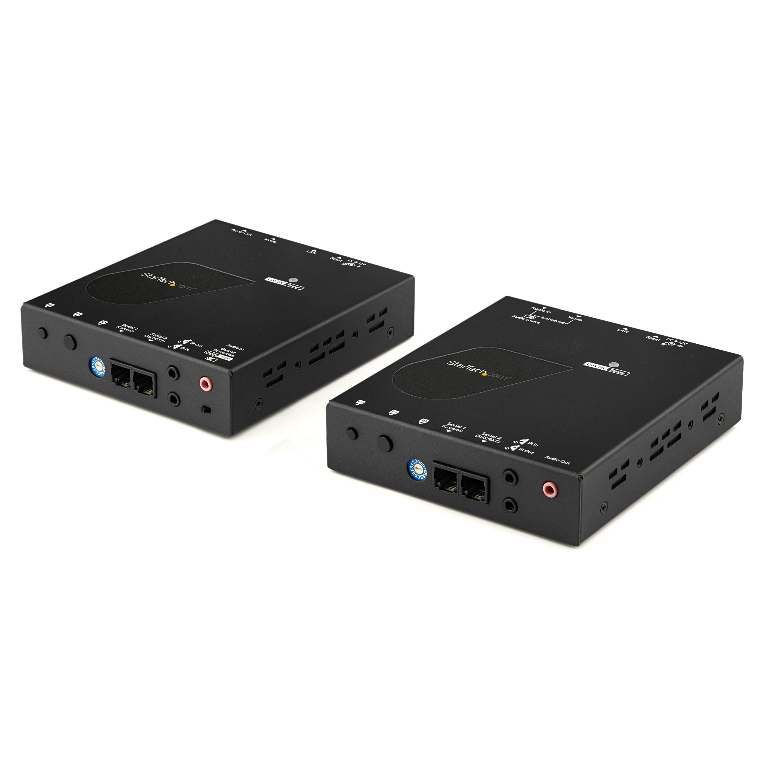 StarTech.com HDMI over IP Extender Kit with Video Wall Support - 1080p - HDMI over CAT5e / CAT6 Transmitter and Receiver Kit (ST12MHDLAN2K)