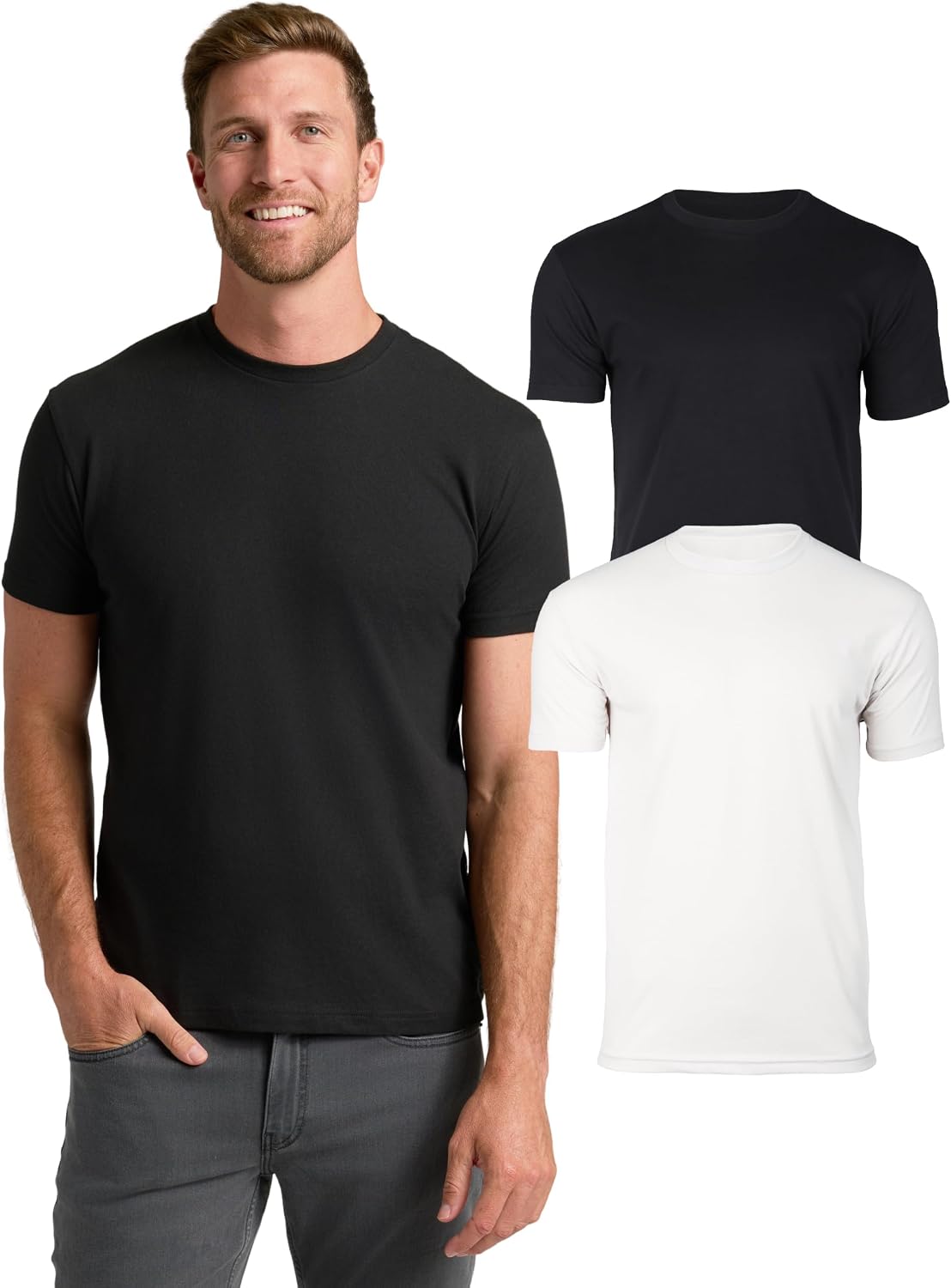 True Classic Mens T-Shirts – Short Sleeve Crew Neck T Shirts for Man, Cotton Blend Novelty Tshirt for Men, T-Shirt Homme