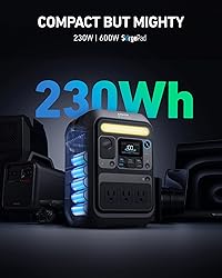 Anker SOLIX C200X Portable Power Station, 230.4Wh