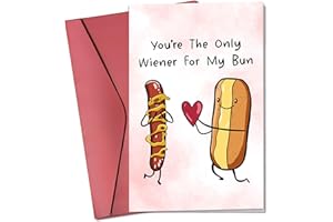 PAWZITY Valentines Gifts for Him, Boyfriend, Bf, Husband, Men - Funny Valentines Card for Him - Anniversary, Birthday Gifts for Him - Single 5.3''x 8'' Funny Card with Envelope for Boyfriend, Husband