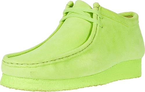lime suede wallabees