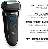 Remington F6 Aqua Men's Electric Shaver Foil Wet & Dry USB Charging view 3