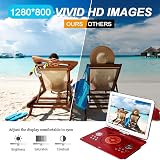 YOOHOO 16.9 Portable DVD Player 14.1 Inch Swivel LCD Red with USB SD AV In Out view 2