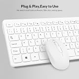Rii RK200 Wireless Keyboard and Mouse 104 Keys UK Layout White (AAA Battery) view 4