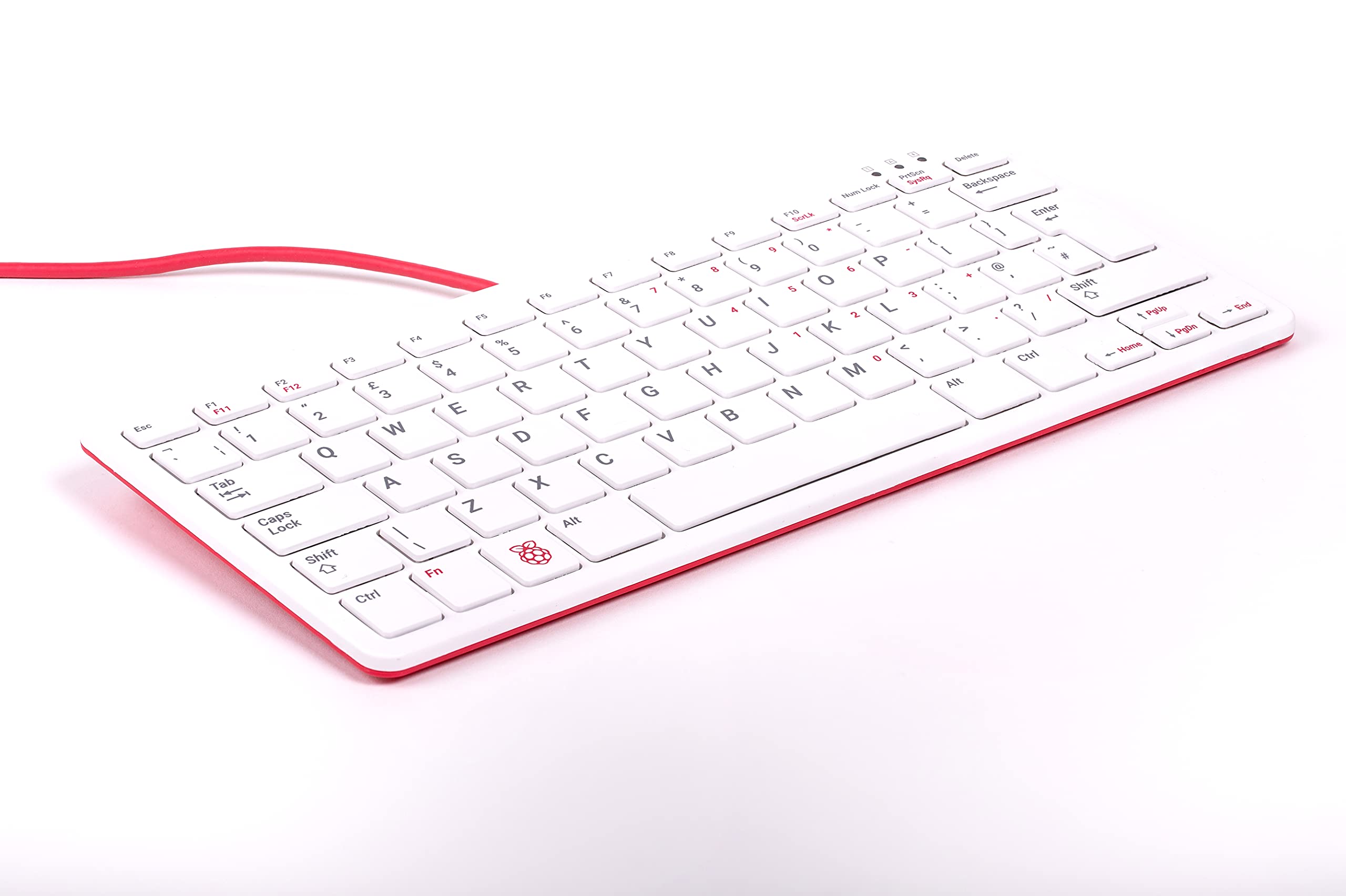 Raspberry Pi Keyboard - UK Layout (Red/White)
