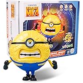 YOLOPARK Despicable Me 4 Toys, 4.7 Inch Minions Mega Jerry Action Figures, 360° Rotatable Body with 3 Changeable Facial Expressions Minion Model Kits, Gifts for Kids Ages 8 Years & Older
