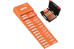 Neitra Setup Blocks Woodworking - 15 PCS Aluminum Height Gauge Blocks Set - Woodworking Measuring Tools Precision Setup Bars for Router and Table Saw
