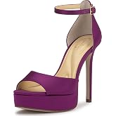 Jessica Simpson Women's Sohilea Platform Peep Toe Pump | Peep-Toe Platform Pump, 4.9" Stiletto Heel, 1.2" Platform, Evening &amp; Occasion Wear