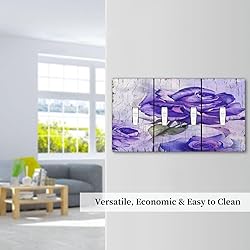 Spshian Light Switch Cover Purple Rose Flower