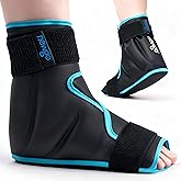 NEWGO Ice Pack Ankle Foot Ice Pack Wrap for Plantar Fasciitis, Reusable Gel Foot Cold Pack Hot Cold Therapy Foot Ice Wrap for