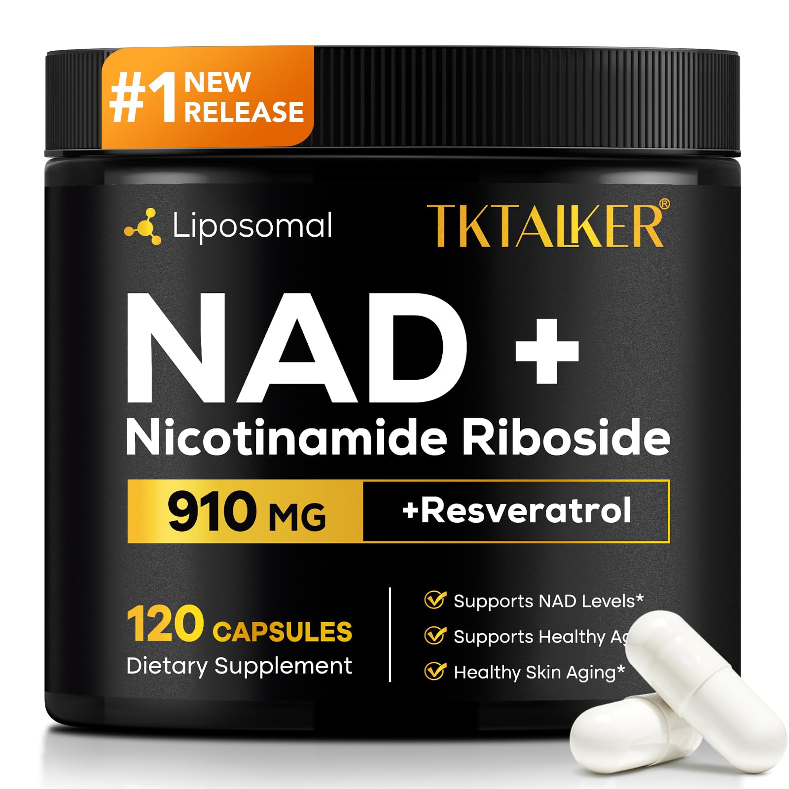 NAD+ Nicotinamide Riboside 910 mg + Resveratrol