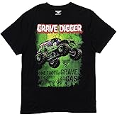 Monster Jam Adult T-Shirt Grave Digger El Toro Loco Megalodon