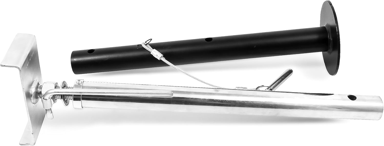EAZ LIFT Camco Heavy Duty Slide Adjusts from 19" to 47", Made with Rust Resistant Steel, 5,000 lbs. Each-Includes 2 Supports (48866), 2 Pack, Black/Silver: Automotive