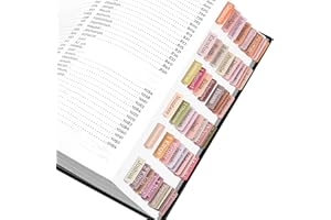 AUYAARS Bible Tabs, 75 Tabs, Bible Tabs for Women and Men, Laminated Bible Tabs, Large Print Bible Book Tabs, Boho Theme Bible Index Tabs, Neutral Labels Tabs for Bible Chapters