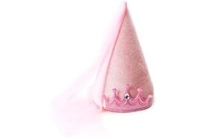 Little Adventures Princess Cone Hats for Girls - Pink