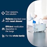 Omron C102 Total 2-in-1 Nebuliser & Nasal Shower for Adults & Kids view 7