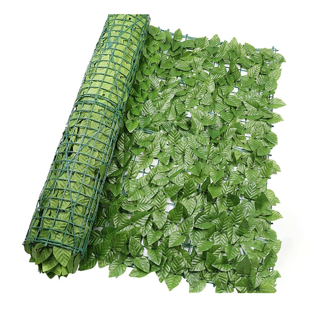 ruixin Artificial Ivy Fence Screening - Artificial Hedge Panels roll 0.5m x Ivy Leaf Hedging Wall Landscaping Garden Privacy Screens Decorative Fences for Garden Balcony Outdoor