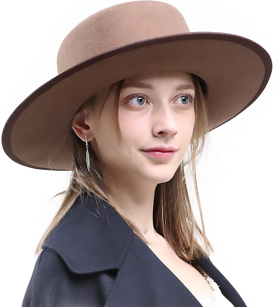 Merino Wool Stiff Wide Brim Girl Cowboy 