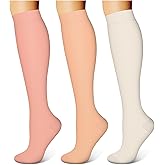 WITHYOU 3 Pairs Compression Socks for Women & Men 15-20 mmHg,Best Support for Nurses Running Hiking