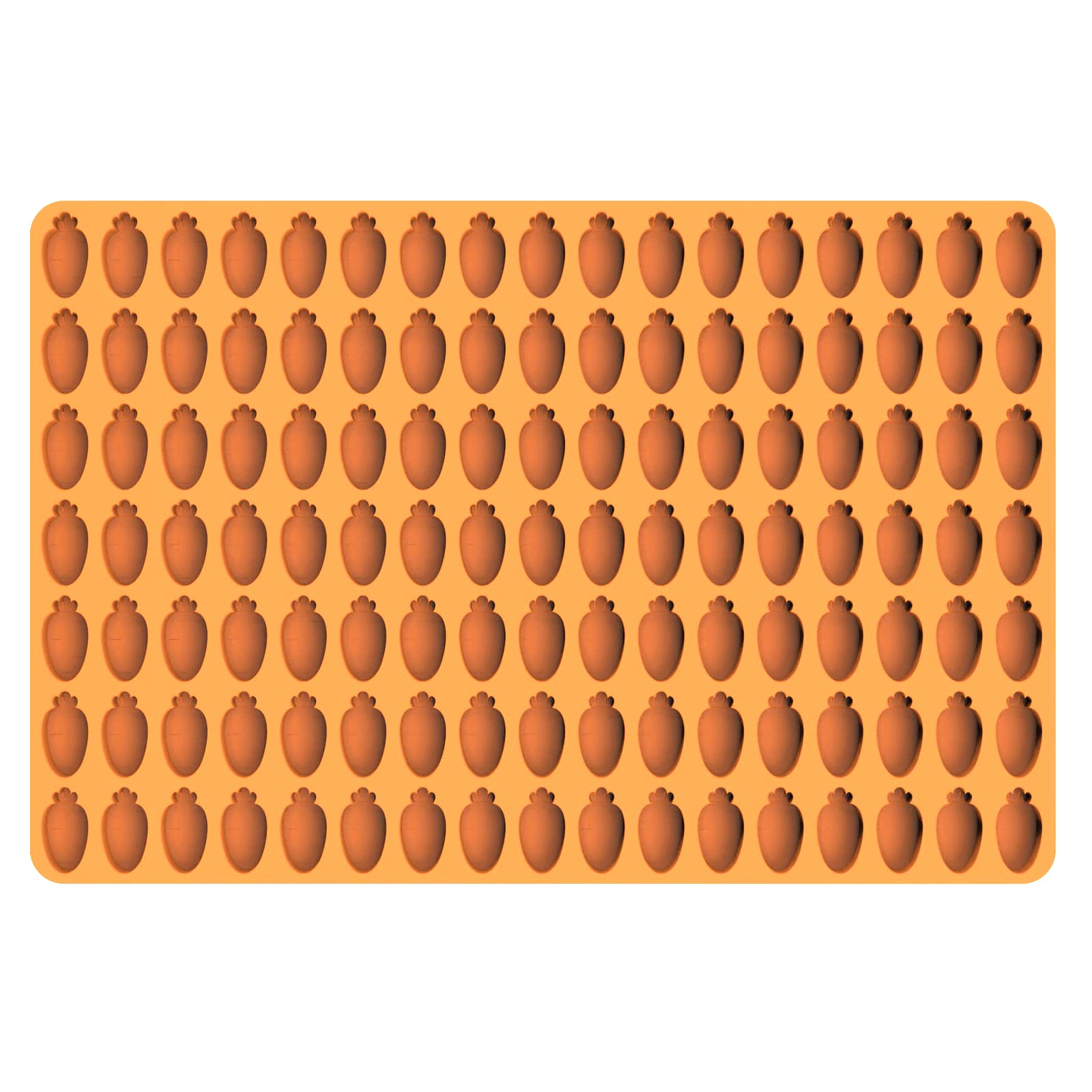 Mini Carrot Silicone Molds for Candy Gummy Chocolate, Small Carrots Easter Silicone Molds, Rabbit Bunny Treat Mold with Scraper (carrot)