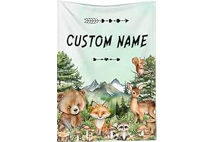 Personalized Baby Blanket for Boys Girls Adventure Custom Baby Blanket with Name for Newborn Toddler Kids Unique Gifts for Ne