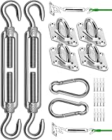 Morzejar Shade Sail Hardware Kit 5" 304 Stainless Steel Fixing Set