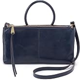 HOBO Women's Sable Crossbody Bag | Leather, Removable Strap, Magnet Closure, Six Card Slots