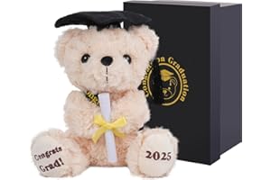 Numyawl Class of 2025 Graduation Bear -Adorable Graduation Gifts for Boys and Girls- Graduation Plush Animal Gift- 2025 Inspirational Plush Toy for High School Grads-8 inches | Congrats Grad！