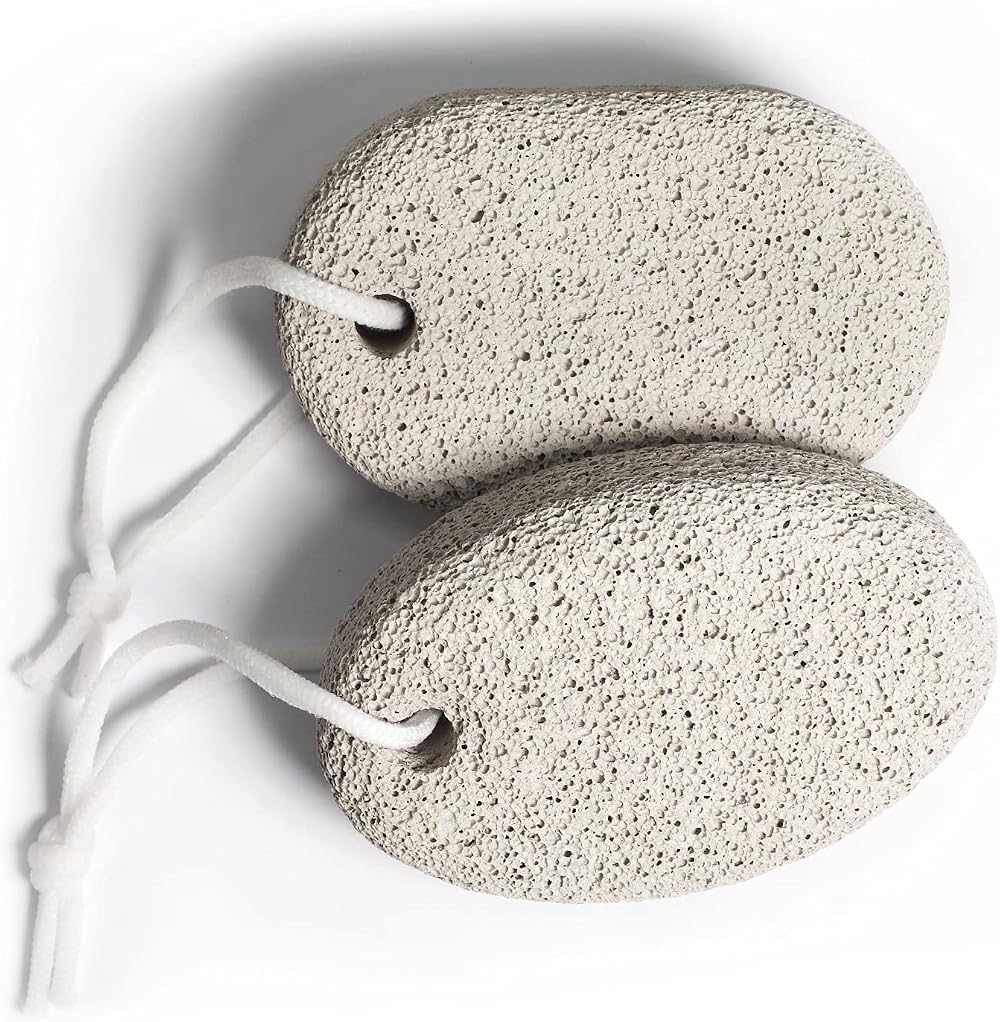 PHOGARY Natural Pumice Stone 2 Pack Lava Pedicure Foot File for Feet Hands