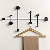 Kazai. 'Sval' Wall Wardrobe | Minimalist Coat Hook Design from Berlin | Modern Metal Wall-Mounted Coat Rack/Hooks | Black