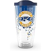 Tervis Classic Tritan 24oz Tumbler with Travel Lid | NHL® St. Louis Blues® - Shatter | Made in America, BPA/PFAS Free, Keeps Drinks Hot or Cold