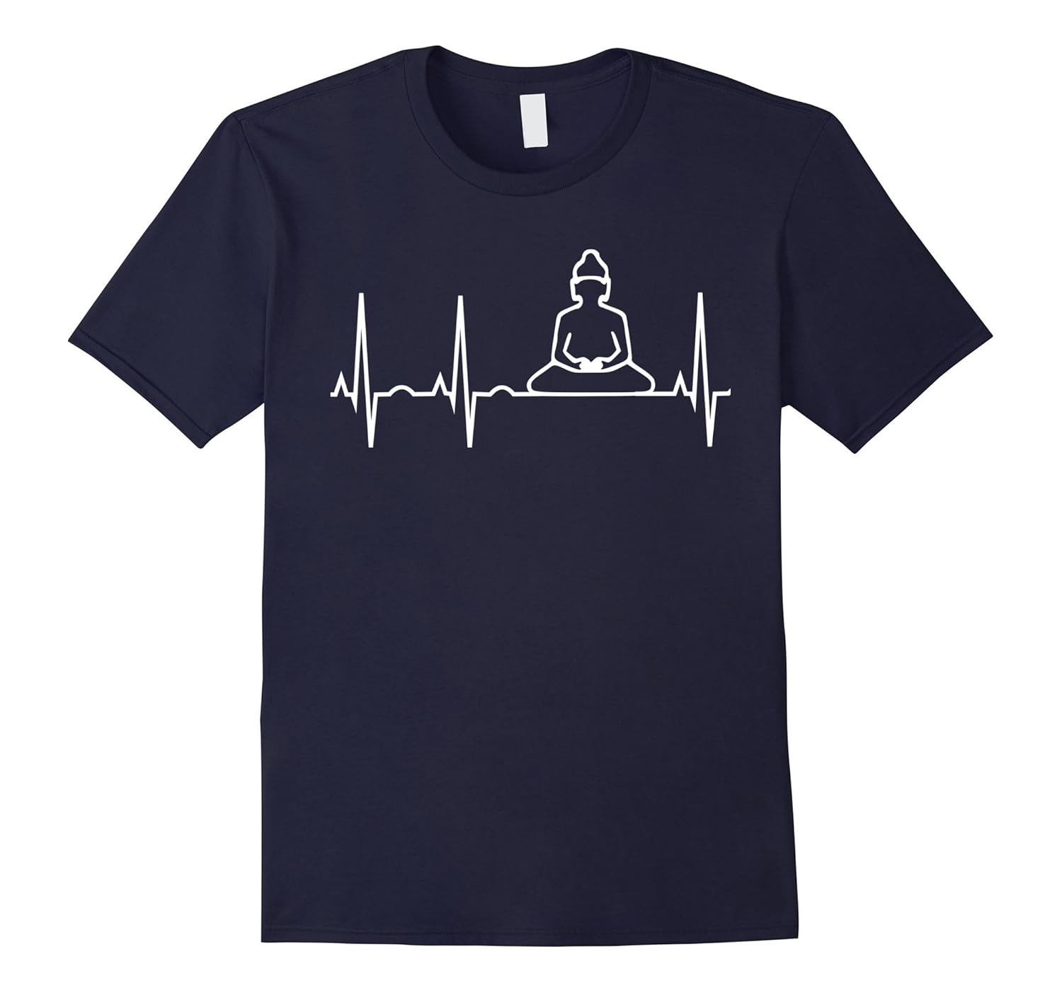 Womens Buddhist Meditation Heartbeat Shirt-tovacu